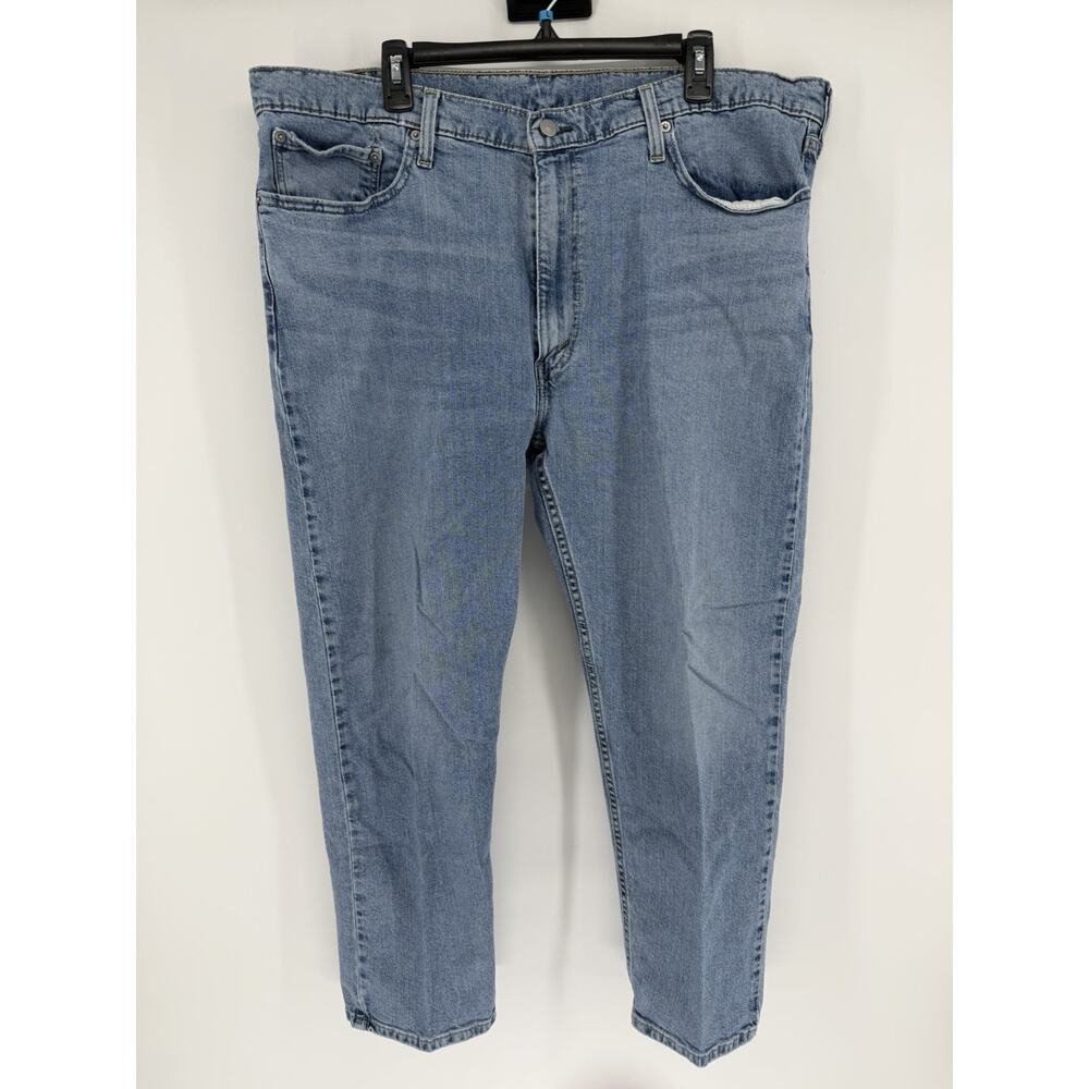Levi's 502 Jeans Mens 44x30 Light Wash Blue Regular Denim - Picture 2 of 9